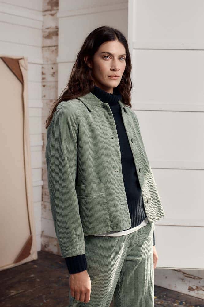 Seasalt Cornwall Ocean Mist Cord Jacket Dusky Green - La Vie en Rose Damesmode