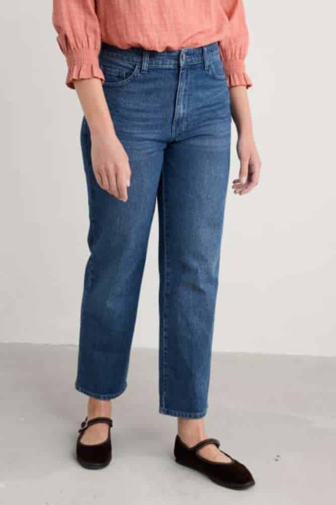 Seasalt Cornwall Penwith Straight Leg Jeans Mid Wash - La Vie en Rose Damesmode
