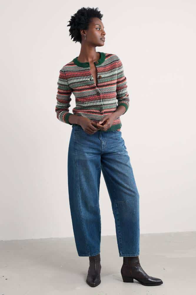 Seasalt Cornwall Percella Cove Cardigan Weaving Needle Forage Mix - La Vie en Rose Damesmode