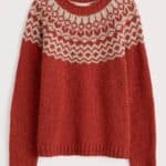 Seasalt Cornwall Port Kinnis Jumper Merino Wag Tail Red Sail Birch Mix - La Vie en Rose Damesmode