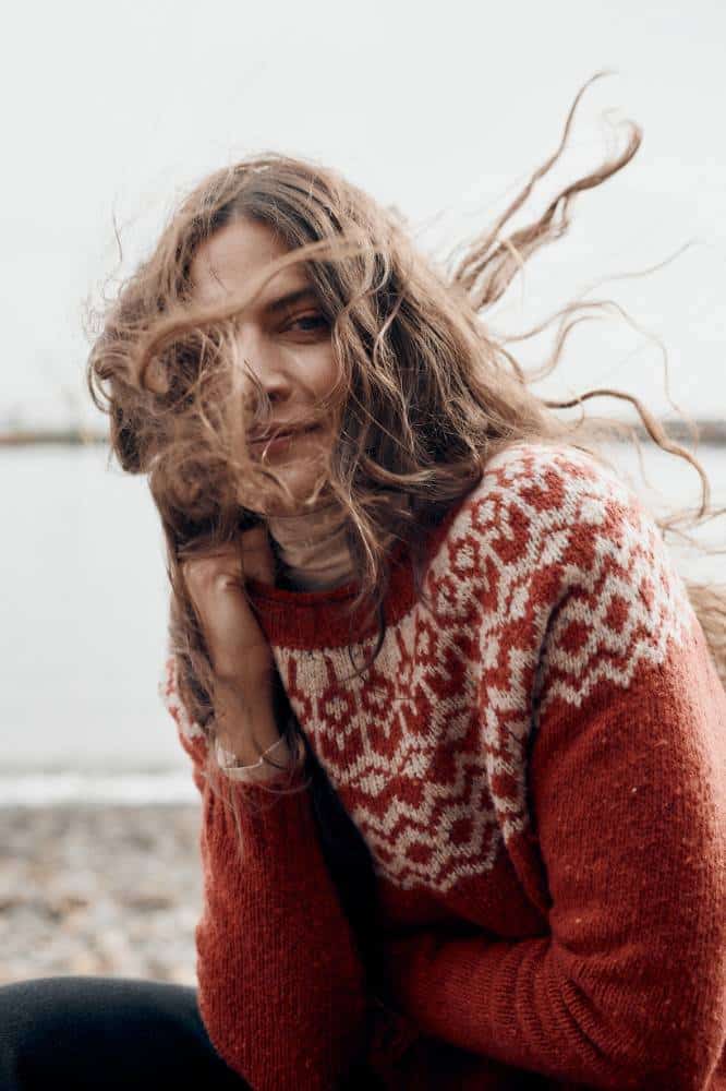 Seasalt Cornwall Port Kinnis Jumper Merino Wag Tail Red Sail Birch Mix - La Vie en Rose Damesmode