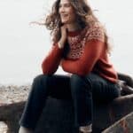 Seasalt Cornwall Port Kinnis Jumper Merino Wag Tail Red Sail Birch Mix - La Vie en Rose Damesmode