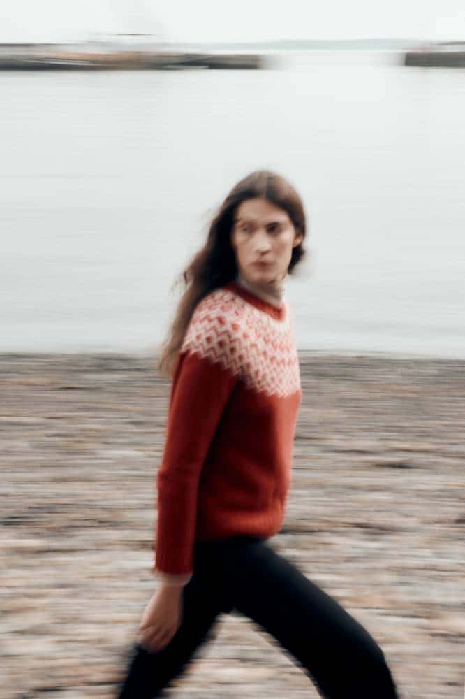 Seasalt Cornwall Port Kinnis Jumper Merino Wag Tail Red Sail Birch Mix - La Vie en Rose Damesmode