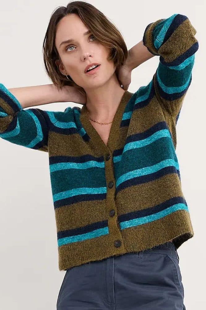 Seasalt Cornwall Seasalt Cornwall Etching V-Neck Cardigan - La Vie en Rose Damesmode