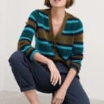 Seasalt Cornwall Seasalt Cornwall Etching V-Neck Cardigan - La Vie en Rose Damesmode