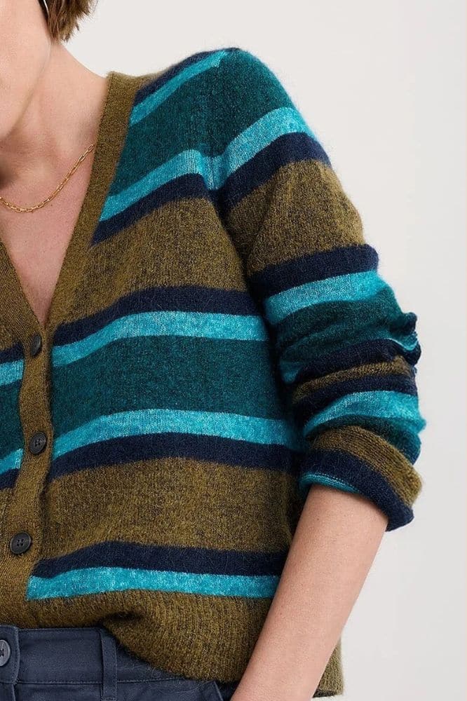 Seasalt Cornwall Seasalt Cornwall Etching V-Neck Cardigan - La Vie en Rose Damesmode