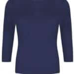 Very Cherry Boatneck Top Navy Tricot Deluxe - La Vie en Rose Damesmode
