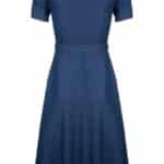 Very Cherry Revers Dress Midi Dark Denim