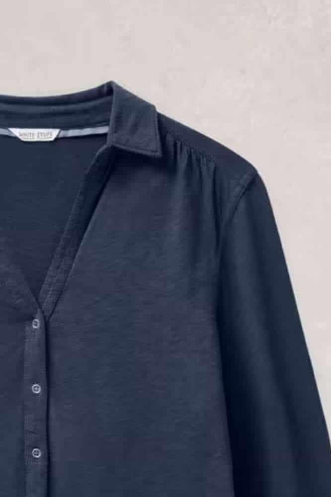 White Stuff Annie Jersey Shirt French Navy - La Vie en Rose Damesmode