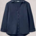 White Stuff Annie Jersey Shirt French Navy - La Vie en Rose Damesmode