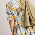 White Stuff Hazel Bias Cut Dress Blue Multi - La Vie en Rose Damesmode