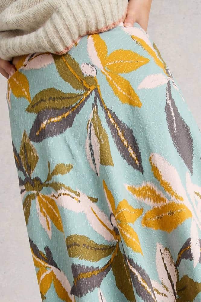 White Stuff Hope Bias Cut Maxi Skirt Blue Multi - La Vie en Rose Damesmode