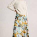 White Stuff Hope Bias Cut Maxi Skirt Blue Multi - La Vie en Rose Damesmode