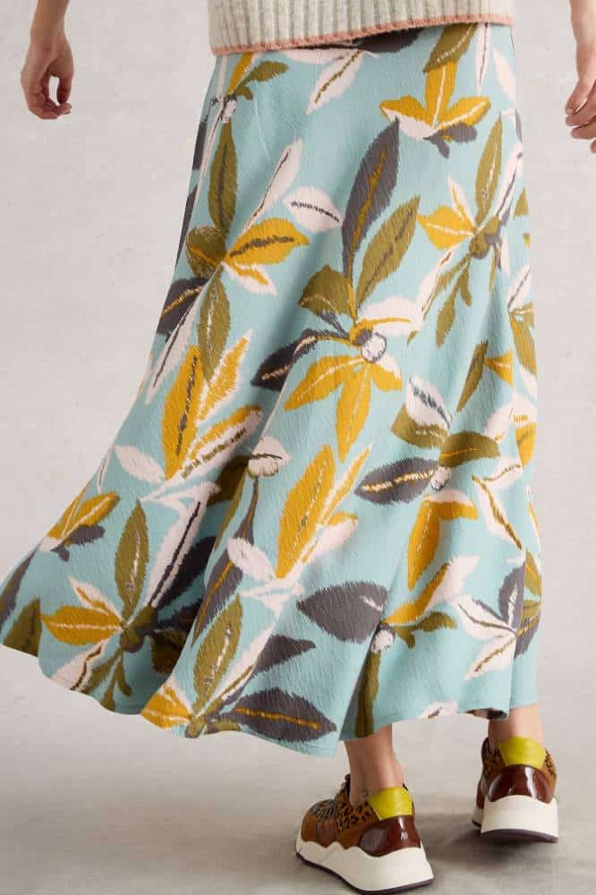 White Stuff Hope Bias Cut Maxi Skirt Blue Multi - La Vie en Rose Damesmode