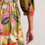 White Stuff Lucy Midi Dress Green Multi - La Vie en Rose Damesmode