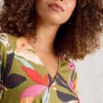 White Stuff Lucy Midi Dress Green Multi - La Vie en Rose Damesmode