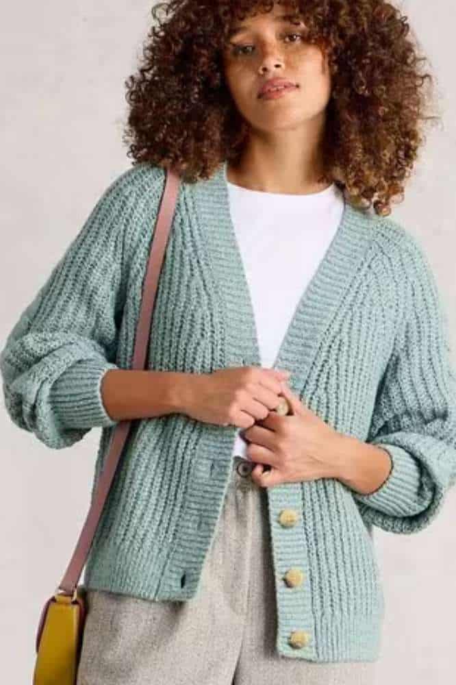 White Stuff Sally Slub Cardigan - La Vie en Rose Damesmode