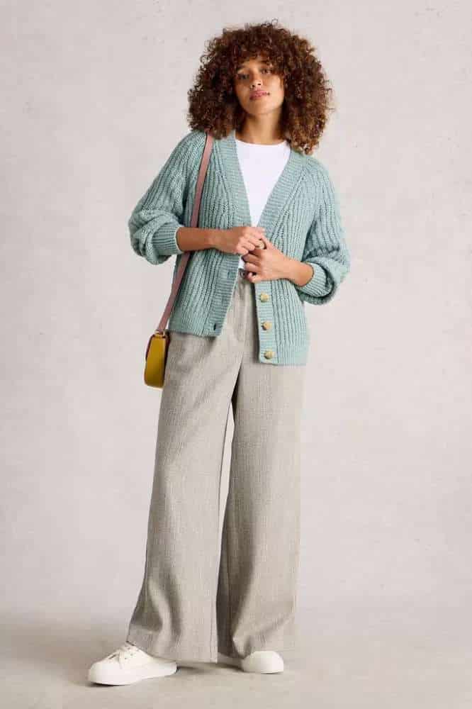 White Stuff Sally Slub Cardigan - La Vie en Rose Damesmode