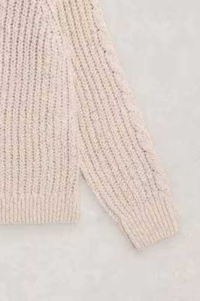 White Stuff Sally Slub Cardigan Natural Multi - La Vie en Rose Damesmode