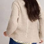 White Stuff Sally Slub Cardigan Natural Multi - La Vie en Rose Damesmode