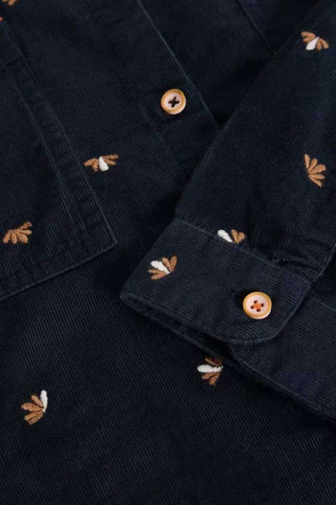 White Stuff Sophie Cord Shirt Navy Multi- La Vie en Rose Damesmode