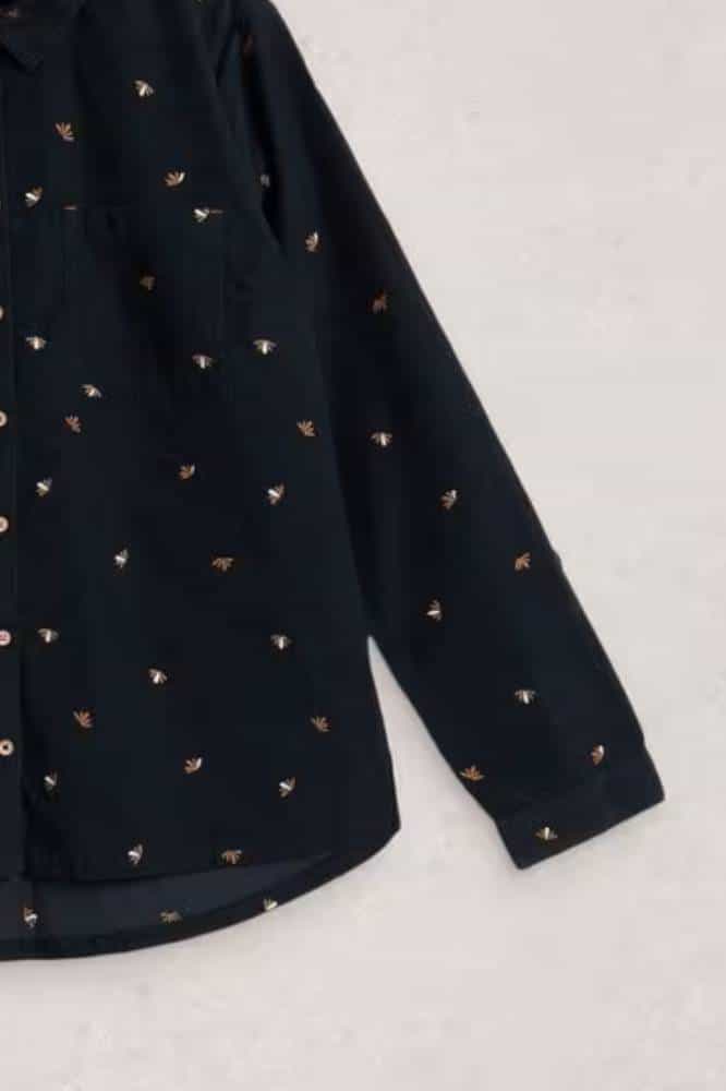 White Stuff Sophie Cord Shirt Navy Multi- La Vie en Rose Damesmode