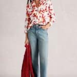 White Stuff Sophie Organic Cotton Shirt Ivory Print - La Vie en Rose Damesmode