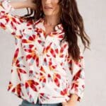 White Stuff Sophie Organic Cotton Shirt Ivory Print - La Vie en Rose Damesmode