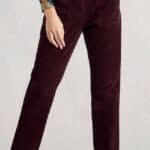 White Stuff Twister Cord Trousers Dark Plum - La Vie en Rose Damesmode