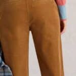 White Stuff Twister Cord Trousers Dark Tan - La Vie en Rose Damesmode