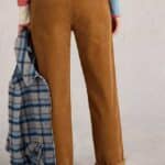 White Stuff Twister Cord Trousers Dark Tan - La Vie en Rose Damesmode