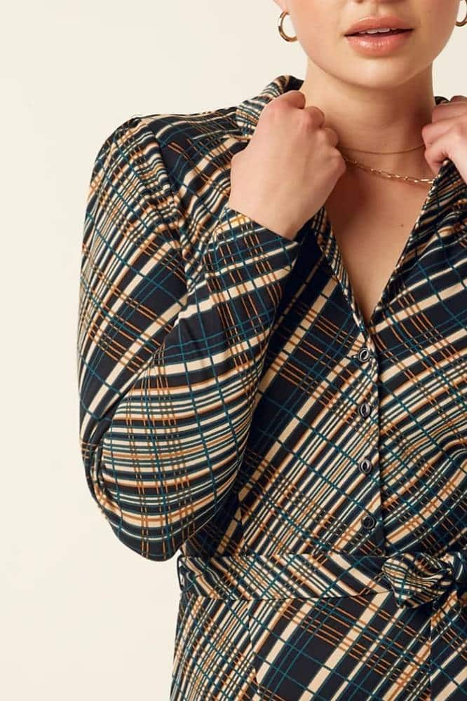 King Louie Lola Dress Chime - La Vie en Rose Damesmode