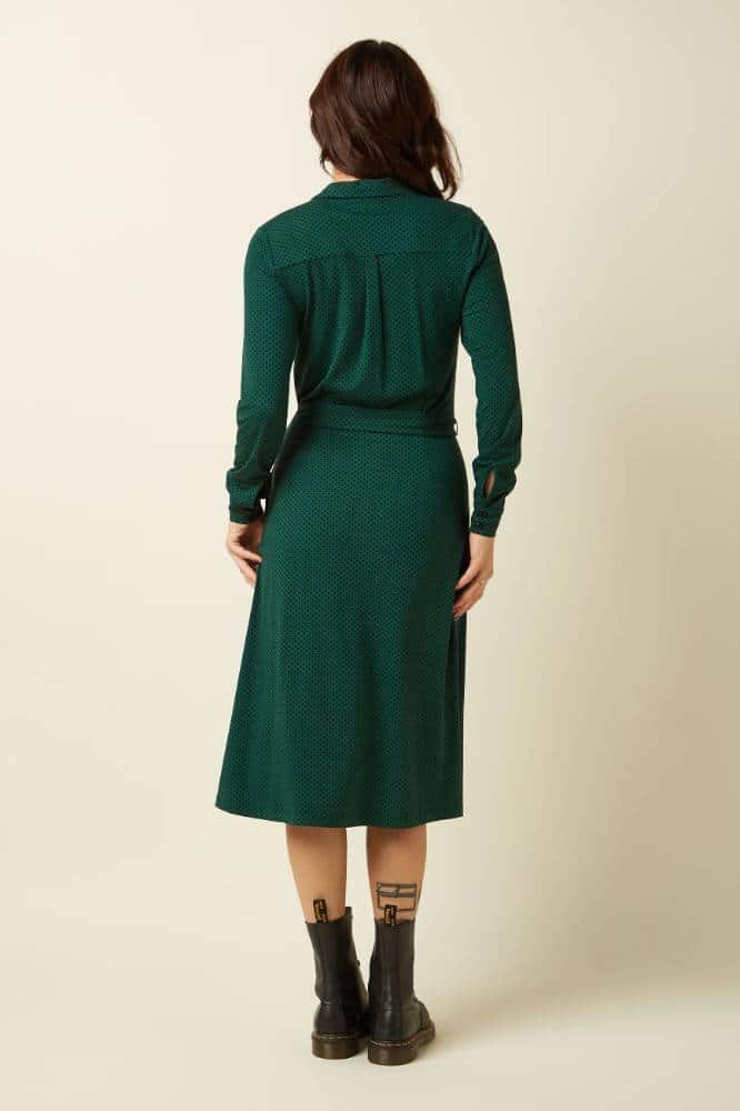 King Louie Lola Dress Piper Botanical Green - La Vie en Rose Damesmode