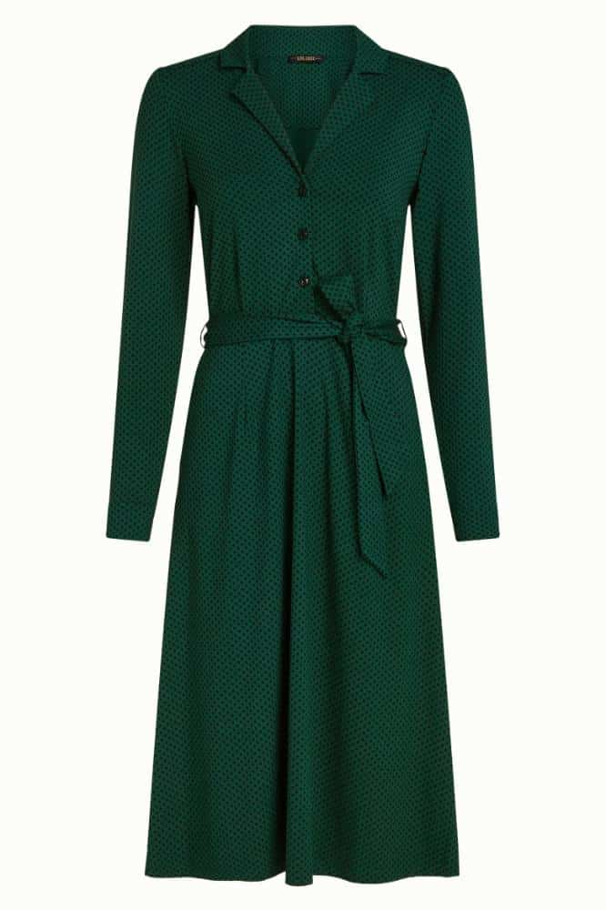 King Louie Lola Dress Piper Botanical Green - La Vie en Rose Damesmode