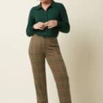 King Louie Maisie Blouse Piper Botanical Green - La Vie en Rose Damesmode