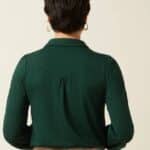 King Louie Maisie Blouse Piper Botanical Green - La Vie en Rose Damesmode