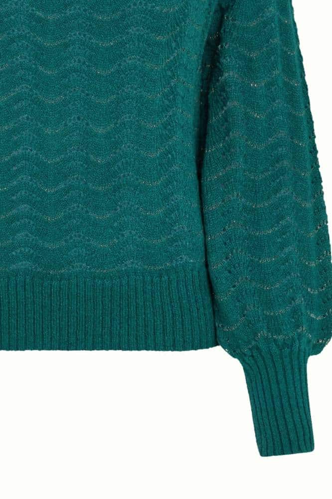 King Louie Michelle Top Giselle Spruced Green - La Vie en Rose Damesmode