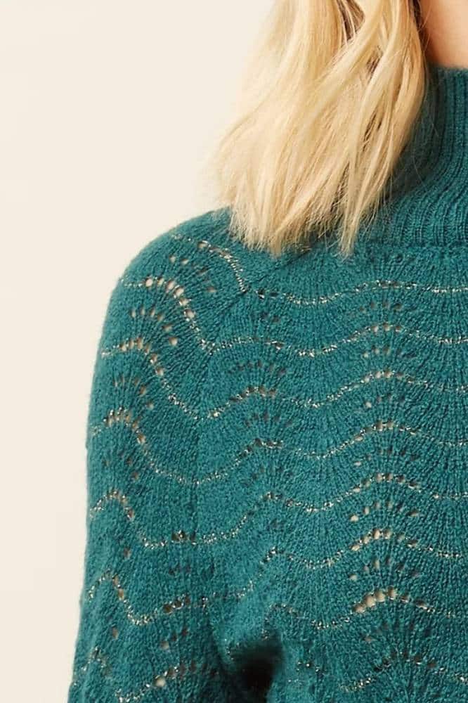 King Louie Michelle Top Giselle Spruced Green - La Vie en Rose Damesmode