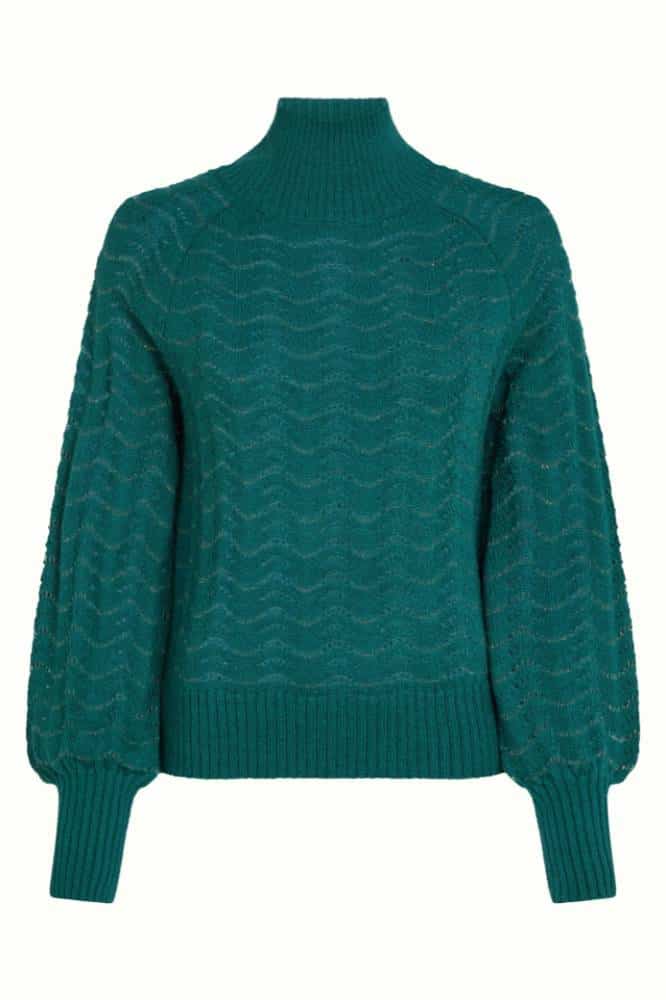 King Louie Michelle Top Giselle Spruced Green - La Vie en Rose Damesmode