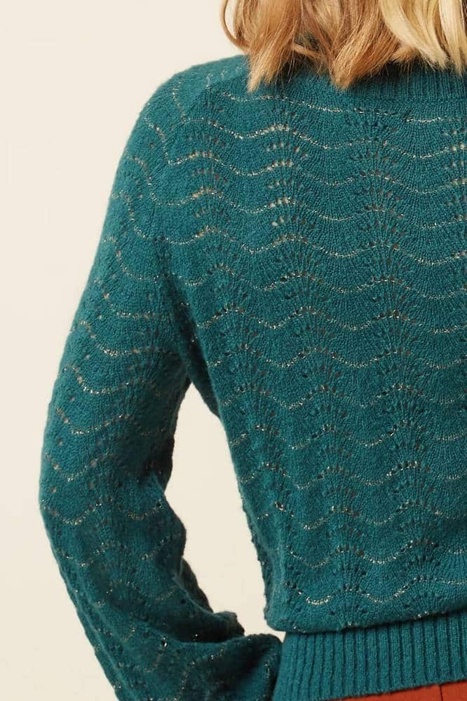 King Louie Michelle Top Giselle Spruced Green - La Vie en Rose Damesmode