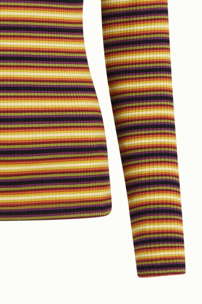 King Louie Rollneck Top Eira Stripe Multi Color - La Vie en Rose Damesmode