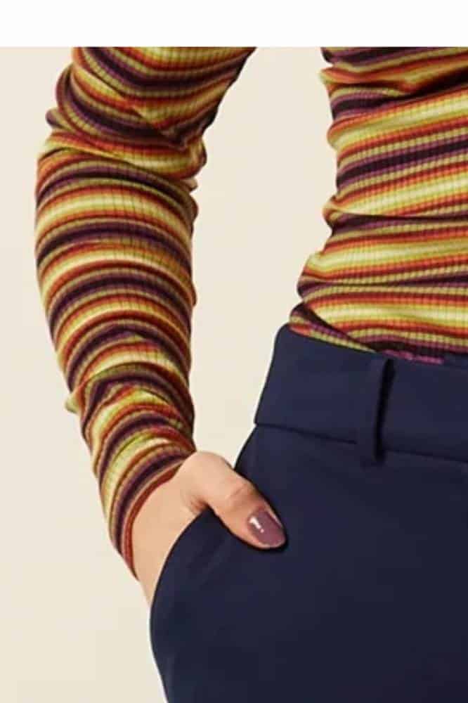 King Louie Rollneck Top Eira Stripe Multi Color - La Vie en Rose Damesmode