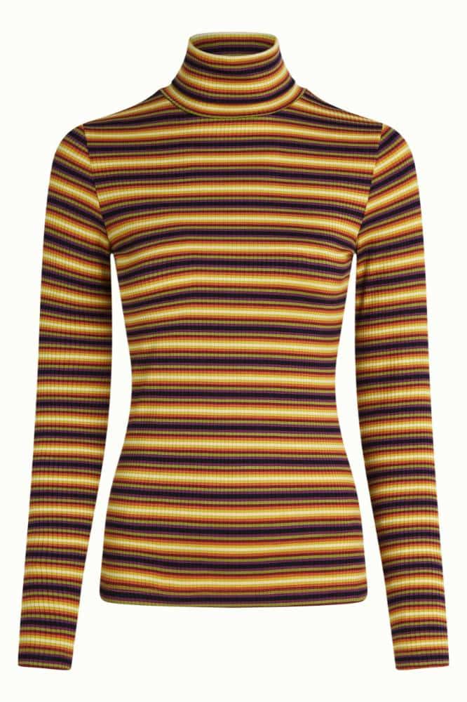 King Louie Rollneck Top Eira Stripe Multi Color - La Vie en Rose Damesmode