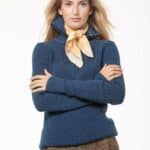 Doutzen Schipperstrui Beehge – Roosenstein Wolke in 100% Sport Loden wol. Half-zip, heritage details en tijdloze kwaliteit. Bij lavieonline.nl.