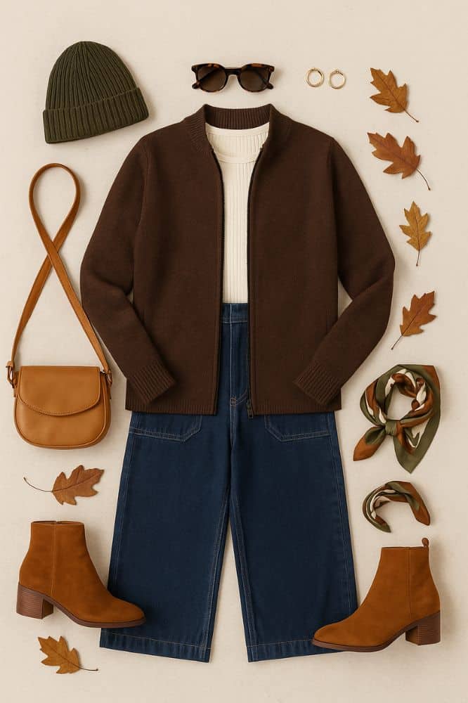 Roosenstein Wolke Fenna Rib Vest Brown - La Vie en Rose Damesmode