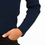 Roosenstein Wolke Liv Merino Rib Trui Navy - La Vie en Rose Damesmode