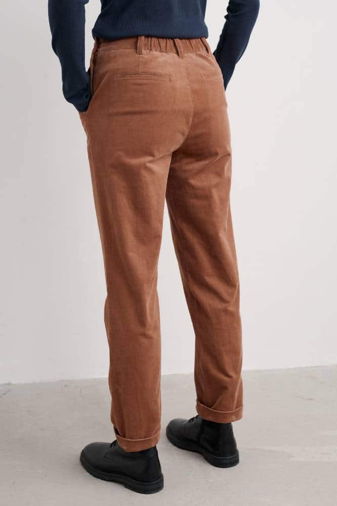 Seasalt Cornwall Crackington Trousers Dark Flax - La Vie en Rose Damesmode