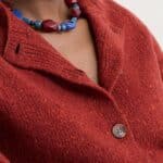 Seasalt Cornwall Dawson Pick Cardigan Merino Red Sail - La Vie en Rose Damesmode