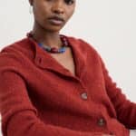 Seasalt Cornwall Dawson Pick Cardigan Merino Red Sail - La Vie en Rose Damesmode
