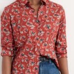 Seasalt Cornwall Larissa Shirt Artist Camellia Red Sail - La Vie en Rose Damesmode (1)